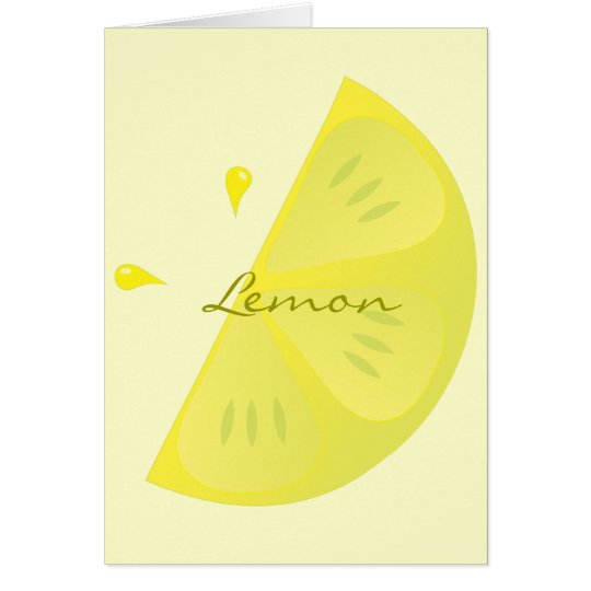 Lemon Slice Card