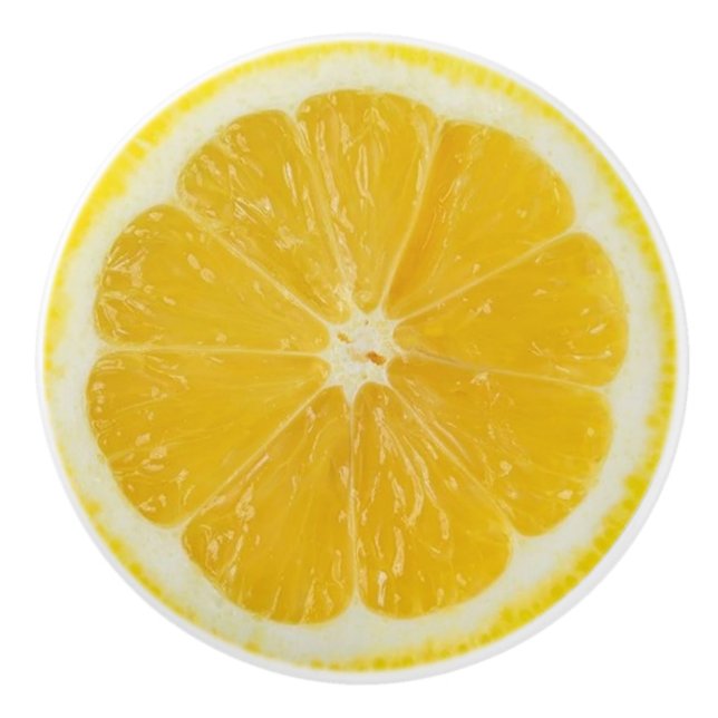 Lemon Slice Ceramic Knob (Front)