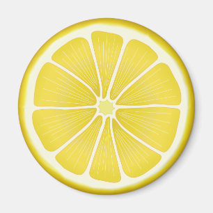 Lemon Slice Citrus Sunshine Magnet