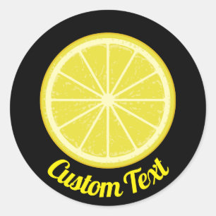 Lemon Slice Classic Round Sticker