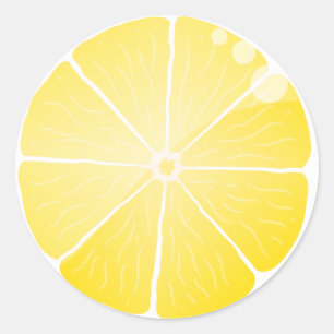 Lemon Slice Classic Round Sticker