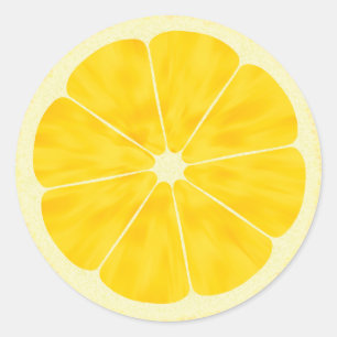 Lemon Slice Classic Round Sticker