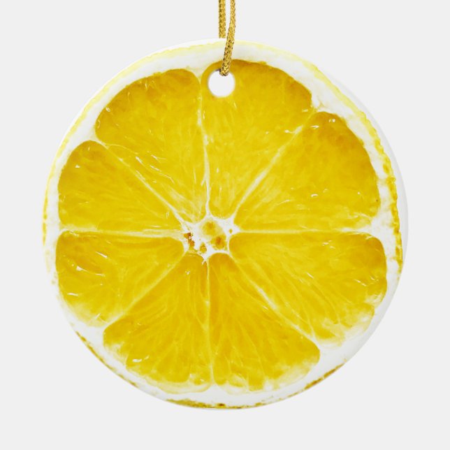 Lemon Slice Dble-sided Ornament (Front)