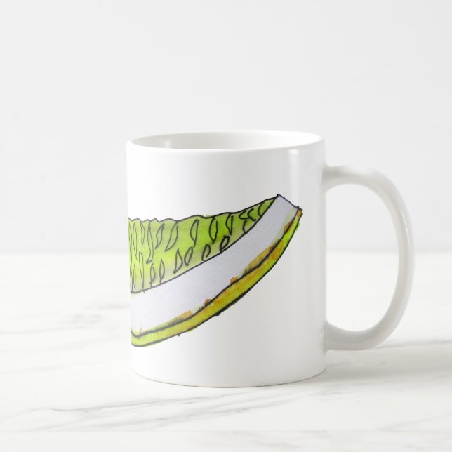 Lemon Slice fruit watercolour illustration Coffee Mug (Right)