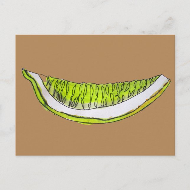 Lemon Slice fruit watercolour illustration Postcard (Front)