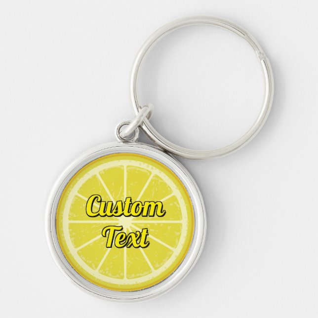 Lemon Slice Key Ring (Front)