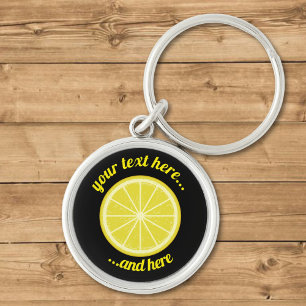 Lemon Slice Key Ring