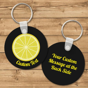 Lemon Slice Keychain
