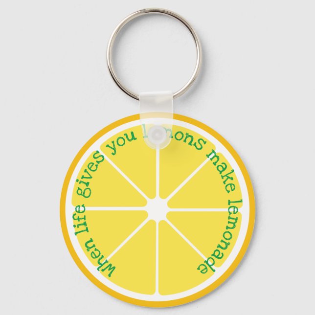 Lemon Slice Keychain (Front)