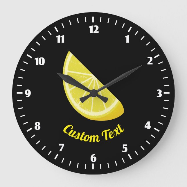 Lemon Slice Large Clock (Front)