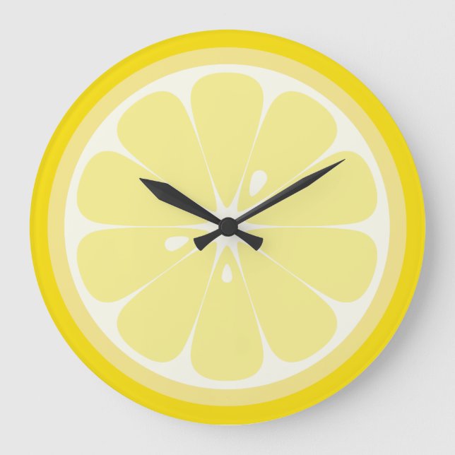 Lemon Slice Large Clock (Front)