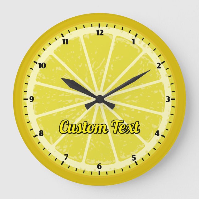Lemon Slice Large Clock (Front)