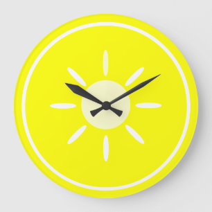 Lemon Slice Large Clock