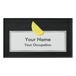 Lemon Slice Name Tag