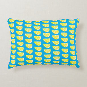 Lemon Slice Pattern Decorative Cushion