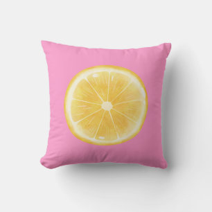 Lemon Slice Print Cushion