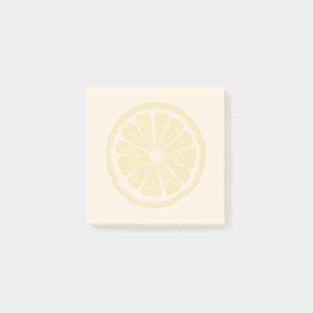 Lemon Slice Print Sticky Notes (Front)