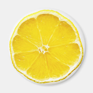 Lemon Slice Round Magnet