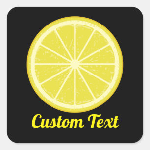 Lemon Slice Square Sticker