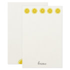 Lemon slice yellow fruit pattern