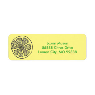 Lemon Slices Address Labels