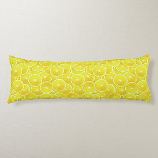 Lemon slices body cushion (Front)