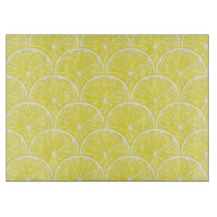 Lemon slices cutting board