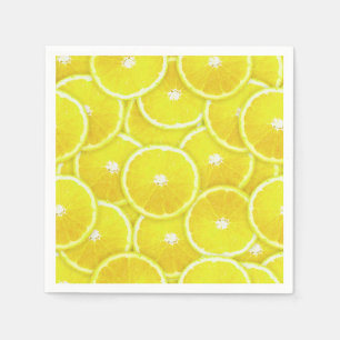 Lemon Slices Digital Montage Napkin
