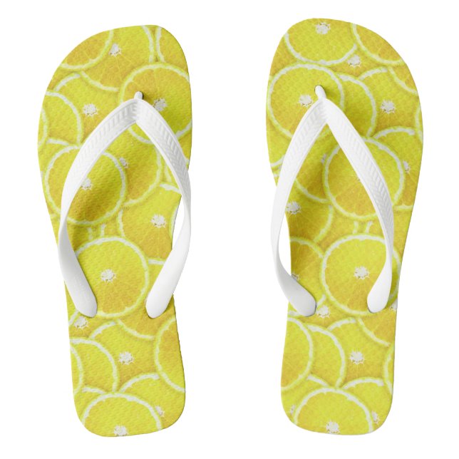 Lemon slices flip flops (Footbed)