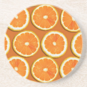 Lemon Slices Pattern Coaster