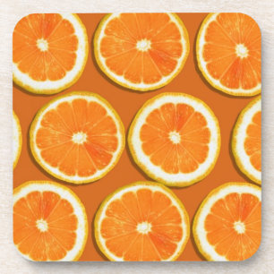 Lemon Slices Pattern Coaster