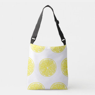 Lemon slices pattern design crossbody bag