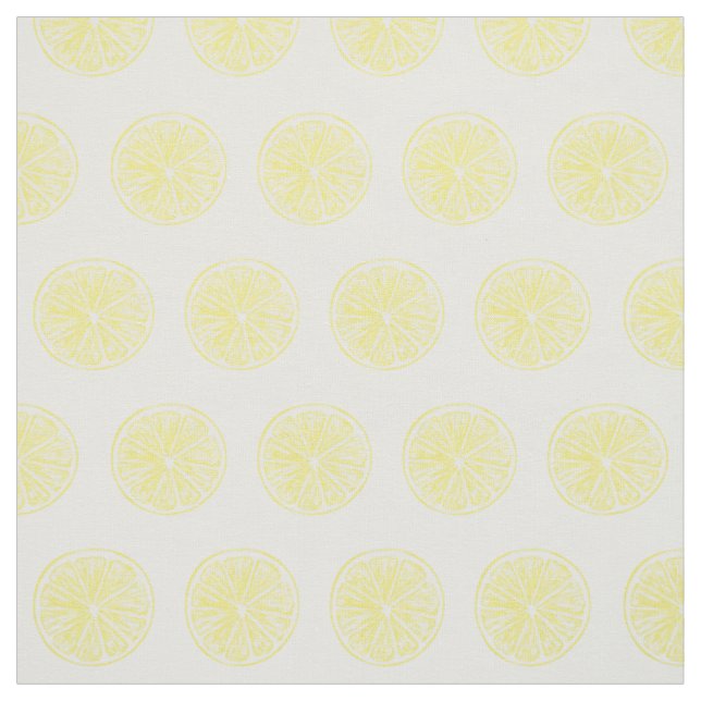 Lemon slices pattern design fabric (Swatch)