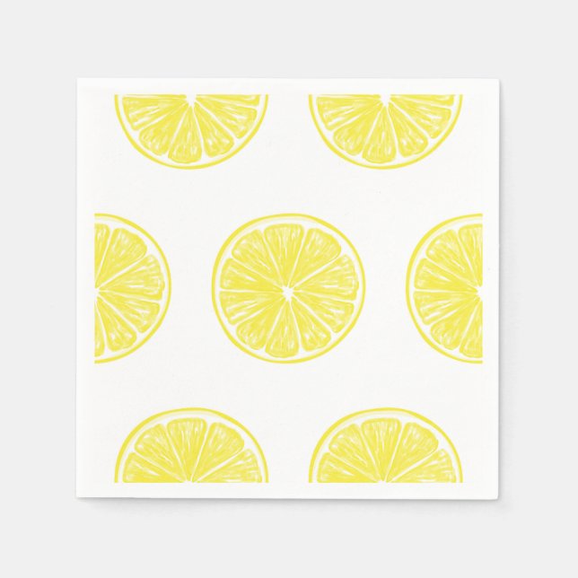 Lemon slices pattern design napkin (Front)