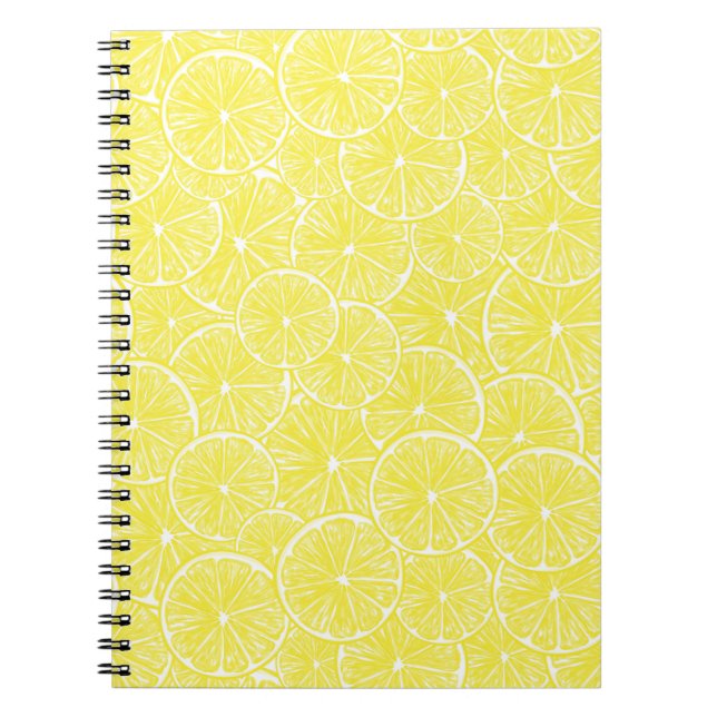 Lemon slices pattern design notebook (Front)
