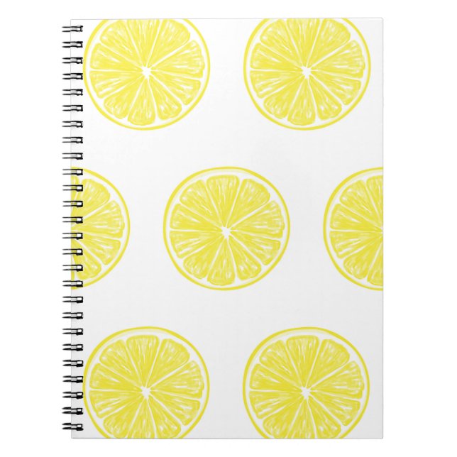 Lemon slices pattern design notebook (Front)