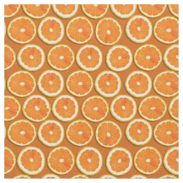 Lemon Slices Pattern Fabric (Close Up)