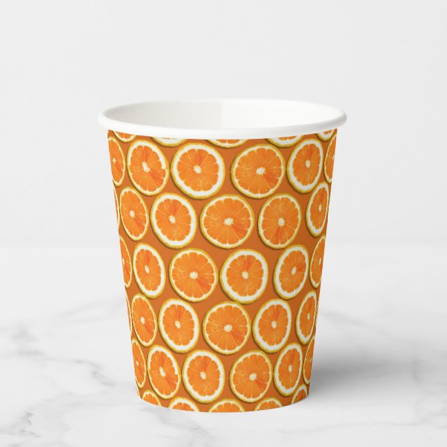 Lemon Slices Pattern Paper Cups (Left)
