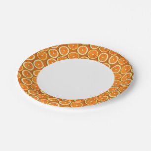 Lemon Slices Pattern Paper Plate