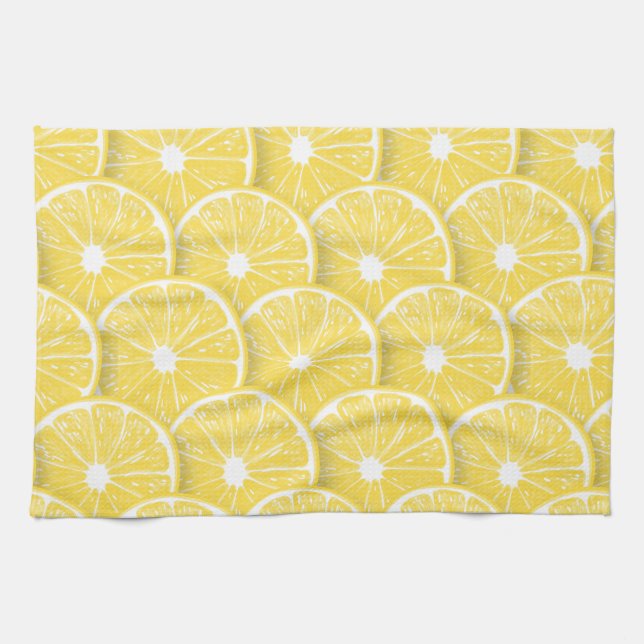 Lemon slices tea towel (Horizontal)