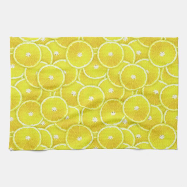 Lemon slices tea towel (Horizontal)