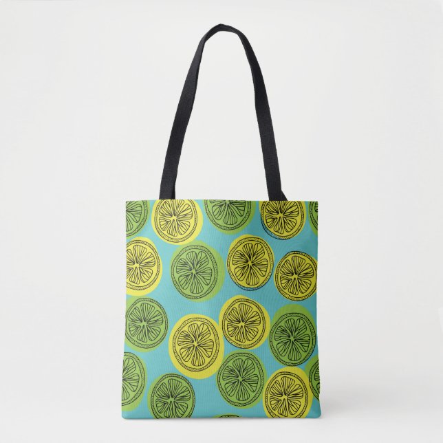 Lemon slices vintage illustration. tote bag (Front)