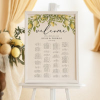 Lemon Sorrento Mediterranean Wedding Seating Plan