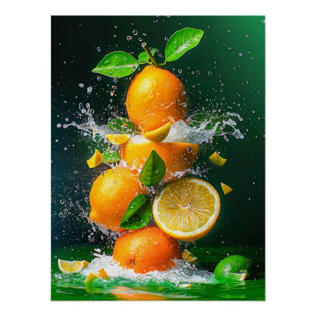 Lemon Splash Poster (Front)