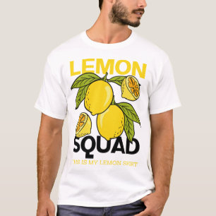 Lemon Squad Funny Lemonade Summer Citrus Fruit T-Shirt