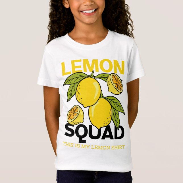 Lemon Squad Funny Lemonade Summer Citrus Fruit T-Shirt (Front)