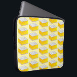 Lemon Square Bar Pastry Dessert Bake Sale Sweets Laptop Sleeve<br><div class="desc">Design features an original marker illustration of a delicious tart yellow lemon bar / lemon square pastry topped with a dusting powdered sugar. Great for your favorite foodie, baker, or pastry chef! This lemon dessert bar illustration is also available on other products. Lots of additional illustrated foodie designs are also...</div>