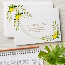 Lemon Squeeze Anniversary Wedding  Envelope