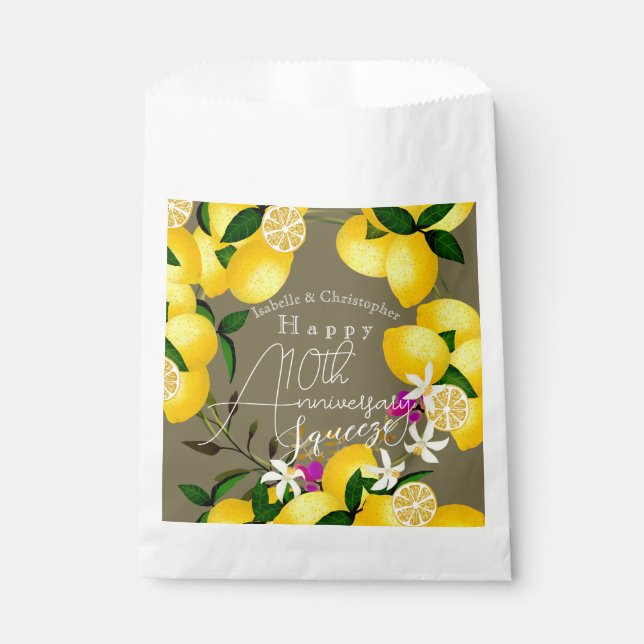 Lemon Squeeze  Favour Bags (Front)