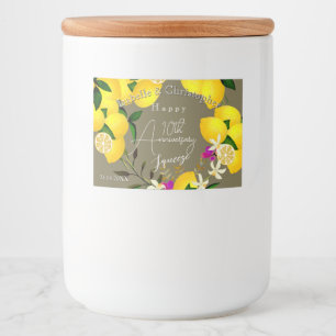 Lemon Squeeze  Food Label